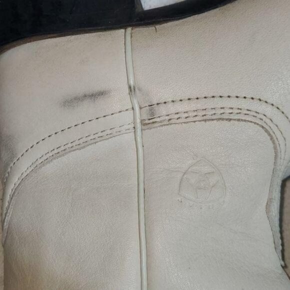 Ariat Cream Sz 8B/Euro 39M RTS Cowboy Boot - Picture 4 of 13